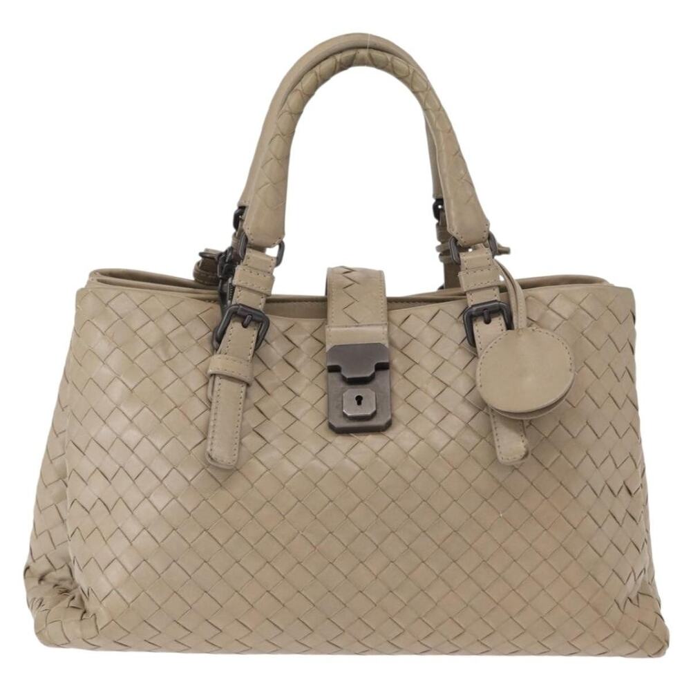 Bottega Veneta Intrecciato Handbag Gray